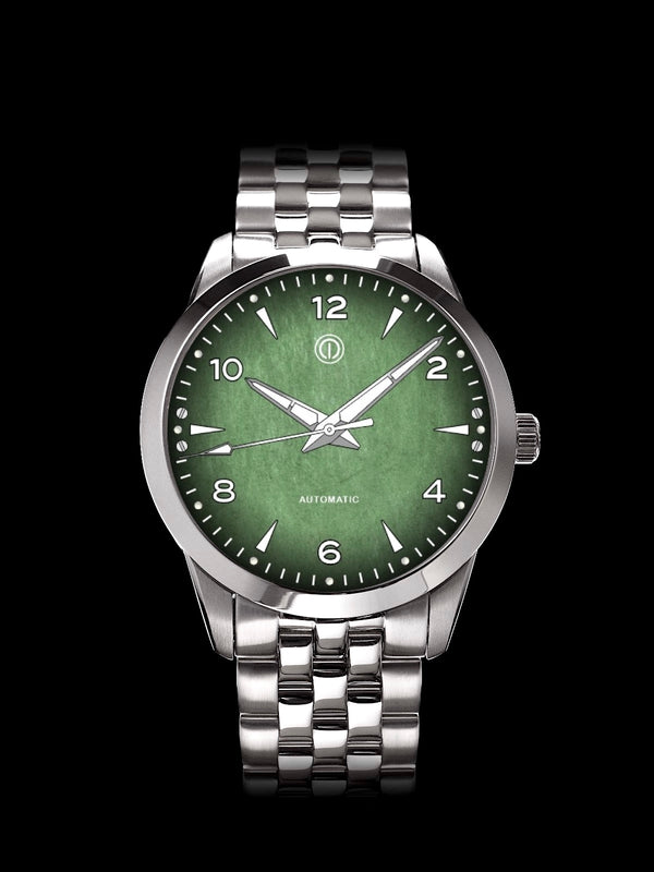 AWAGAMI FACTORY X MMI WATCHES: "FUMES L GREEN WASHI DIAL" MODEL NLF-21  [ESTIMATED DELIVERY: 24TH OCTOBER 2024]