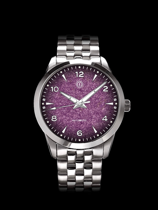 AWAGAMI FACTORY X MMI WATCHES: "FUMES PURPLE WASHI DIAL" MODEL NLF-22  [ESTIMATED DELIVERY: 24TH OCTOBER 2024]